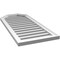 Ekena Millwork Octagonal Top Surface Mount PVC Gable Vent w/ 2"W x 1-1/2"P Brickmould Frame, 18"W x 40"H GVPOT18X4002SF - alternate 3